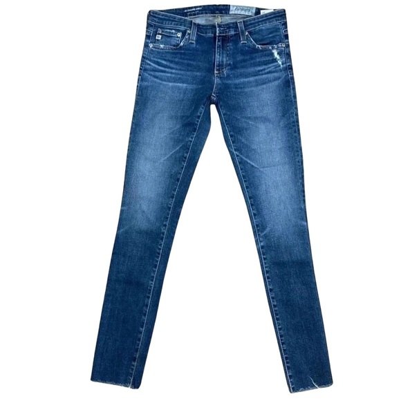 AG Legging Light Distressed Medium Ankle Jeans Size 26 - Picture 1 of 10